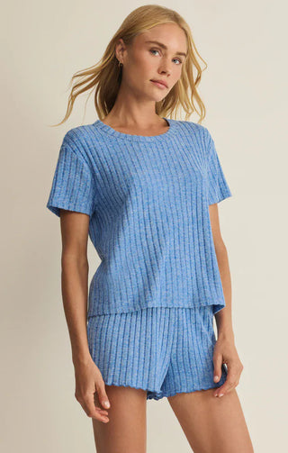 Z Supply Loungewear- Sleepwear - Tops Kara Rib Tee Tropical Tide