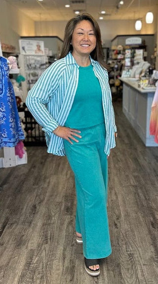 Z Supply Tops - Blouse The Perfect Linen Top  La Palma