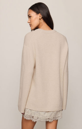 Z Supply Tops - Sweaters Chill Mode Sweater Frosted Pearl