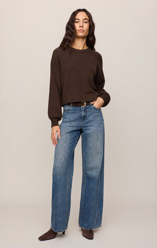 Z Supply Tops - Sweaters Coming Up Sweater Dark Chocolate
