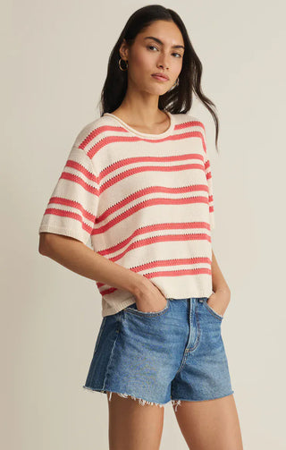 Z Supply Tops - Sweaters Prado Stripe Sweater Tee Gelato