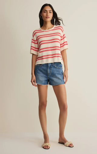 Z Supply Tops - Sweaters Prado Stripe Sweater Tee Gelato