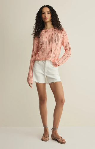Z Supply Tops - Sweaters Upland Crochet Sweater Bellini