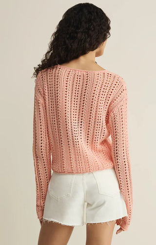 Z Supply Tops - Sweaters Upland Crochet Sweater Bellini