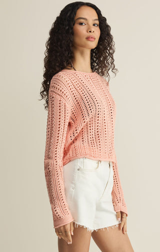 Z Supply Tops - Sweaters Upland Crochet Sweater Bellini