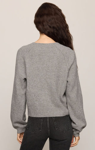Z Supply Tops - Sweaters Westmont Henley Sweater Classic Heather Grey