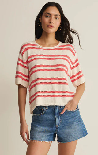 Z Supply Tops - Sweaters Xsm Prado Stripe Sweater Tee Gelato