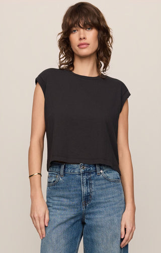 Z Supply Tops - T-Shirts Flex Sleeveless Tee Ash Black