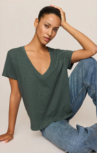 Z Supply Tops - T-Shirts Nomad V-Neck Tee Emerald Cove