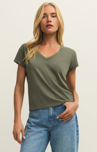 Z Supply Tops - T-Shirts Xsm Modern V-Neck Tee Tea Leaf