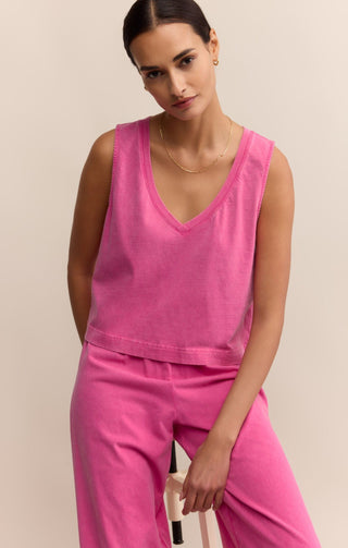 Z Supply Tops - Tank Top Final Sale Sloane V-neck Tank Top Island Pink
