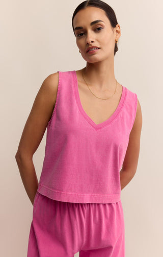 Z Supply Tops - Tank Top Final Sale Sloane V-neck Tank Top Island Pink