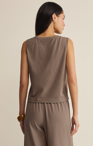 Z Supply Tops - Tank Top Sloane Jersey Muscle Tank Perfectly Taupe