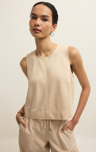Z Supply Tops - Tank Top Xsm Sun Seeker Tank Parchmant