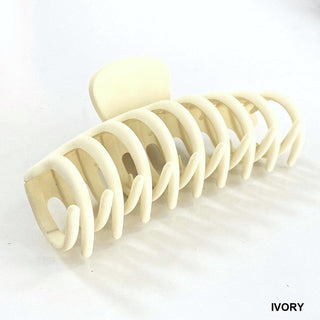 Zenana Accessories - Hair Accessories Large Matte Finish Hair Clip Ivory