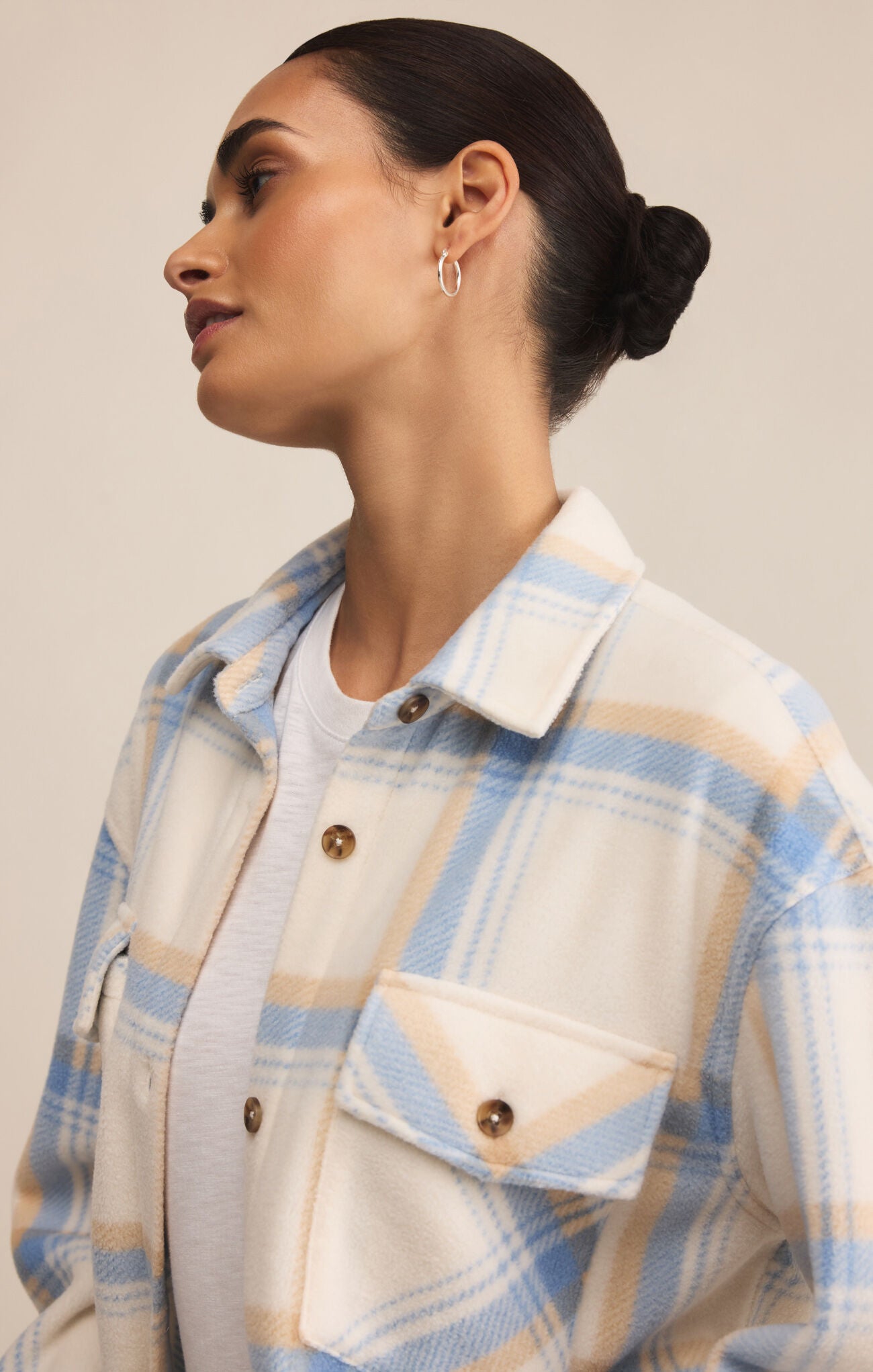 Hiker Two Toned Fleece Jacket Crystal