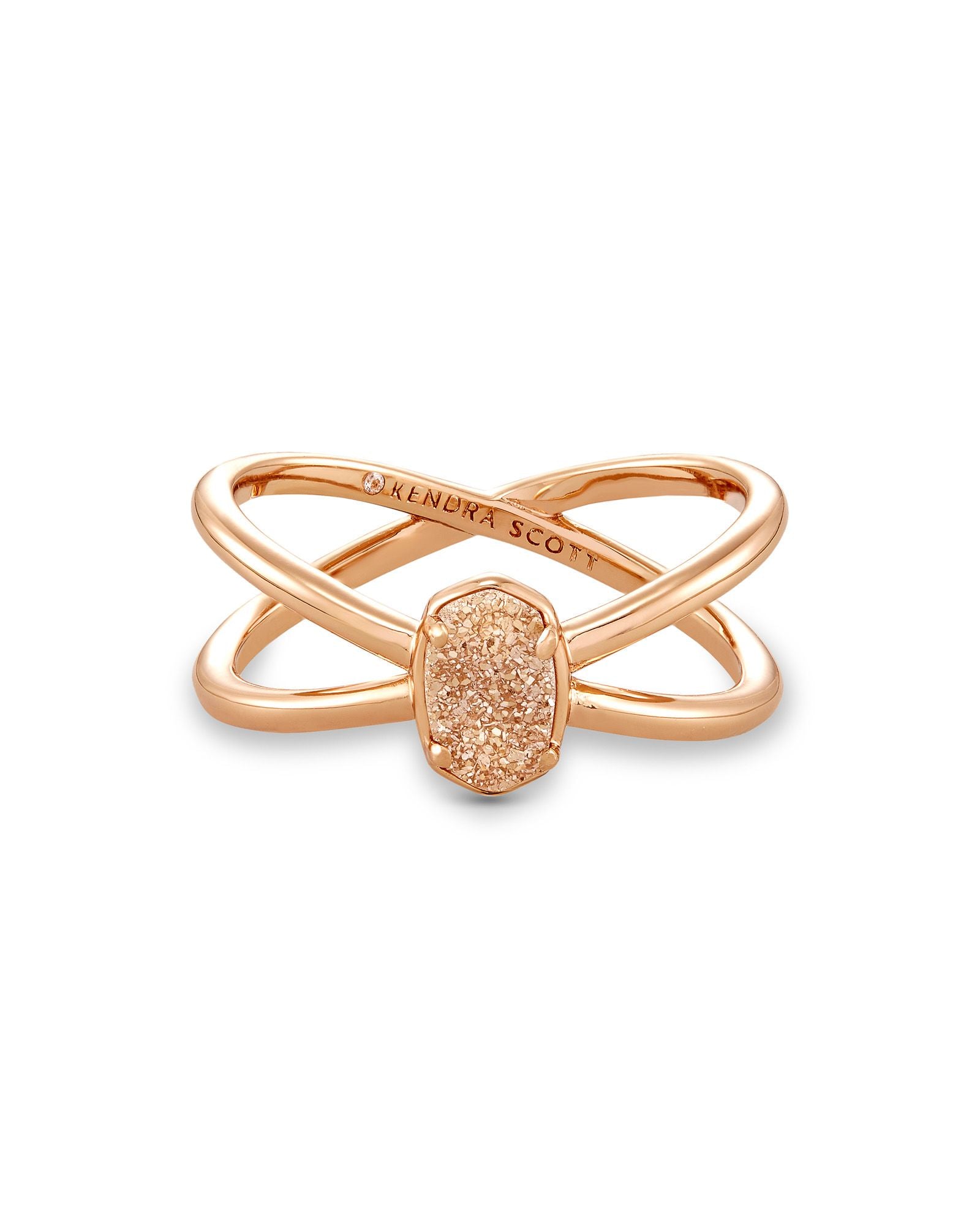 Emilie Double Band Drusy Ring - More Colors