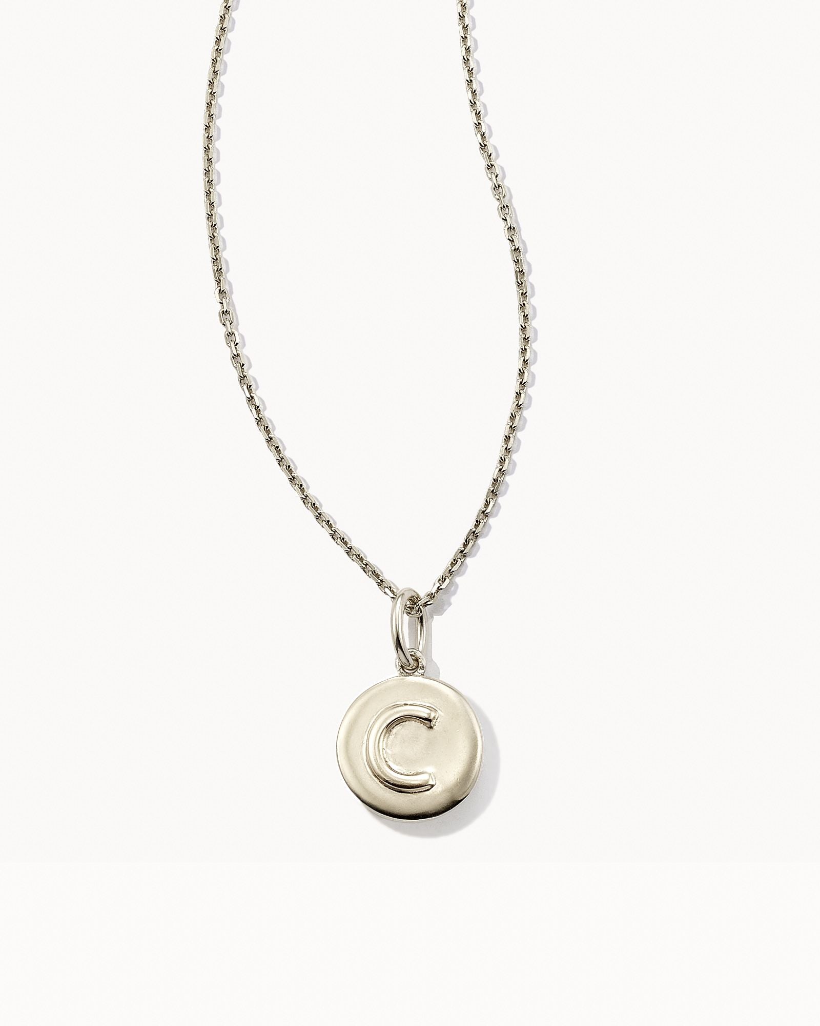 Sale Letter Coin Charm Necklace