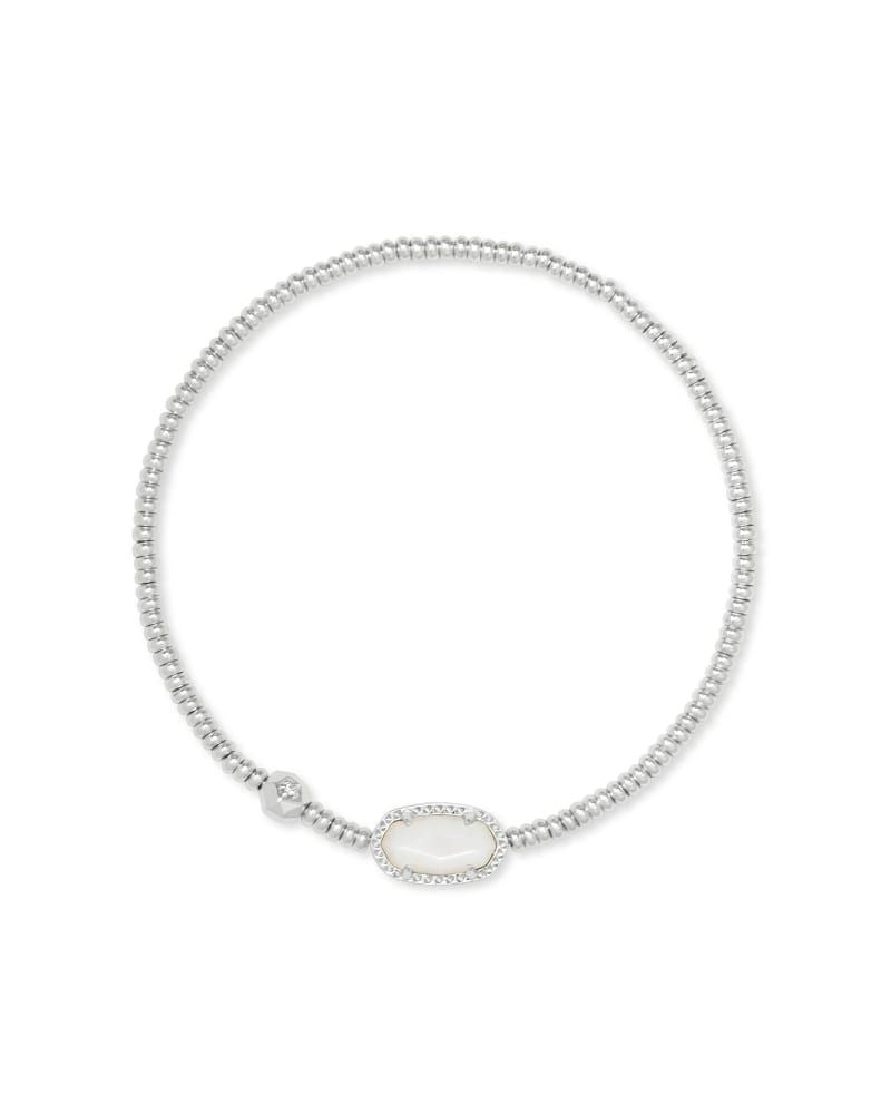Grayson Stretch Bracelet Silver Ivory MOP
