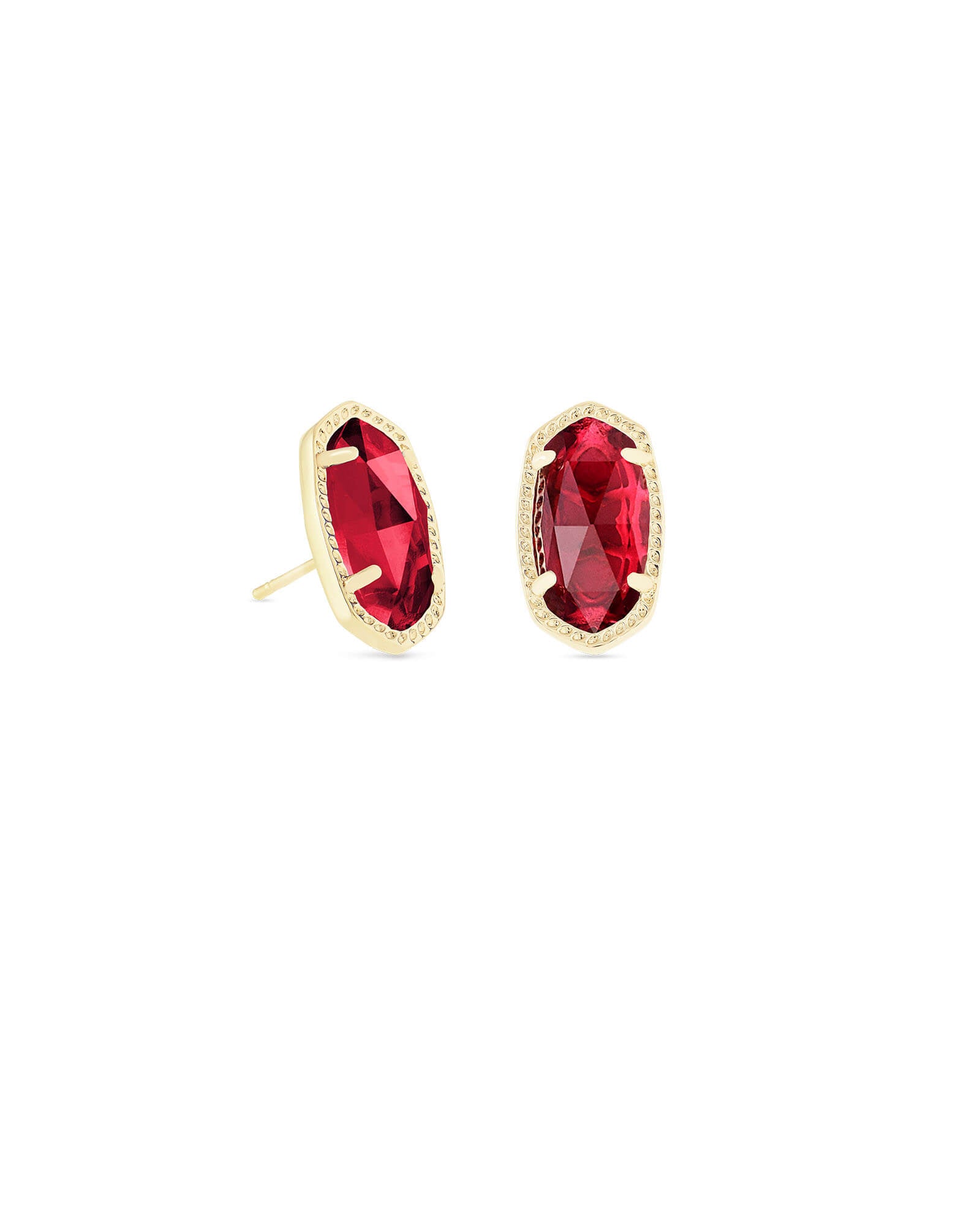 Ellie Stud Earrings Clear Berry Gold or Silver