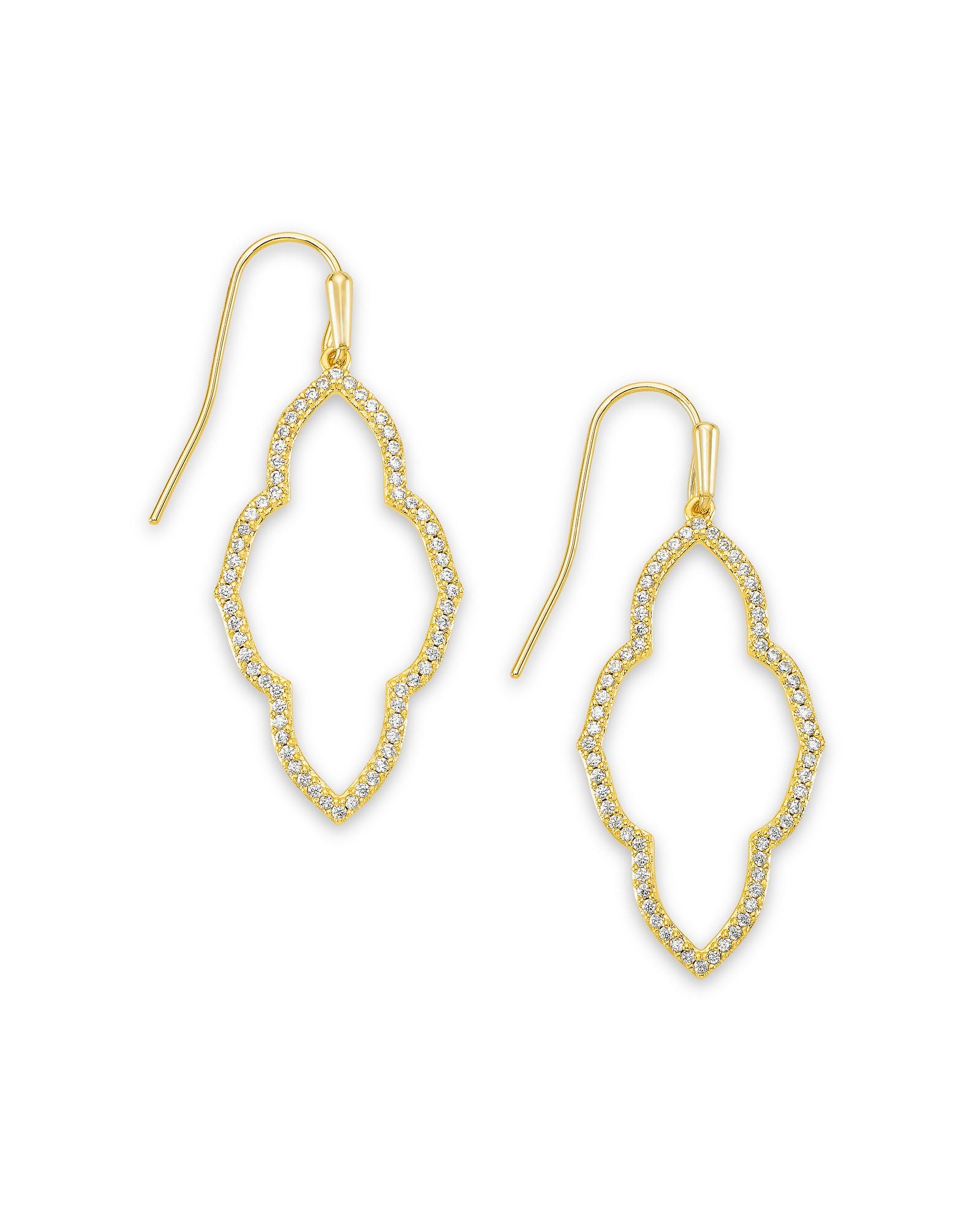 Abbie Small Open Frame Earring - Gold
