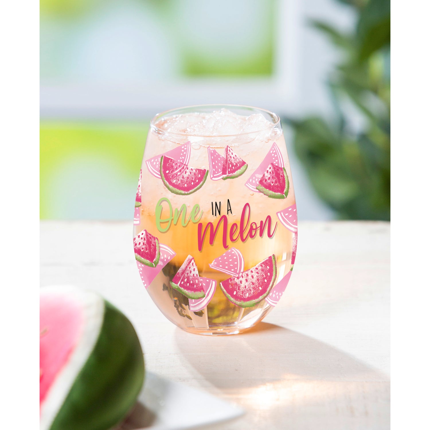 Stemless Wine Glass One in Melon