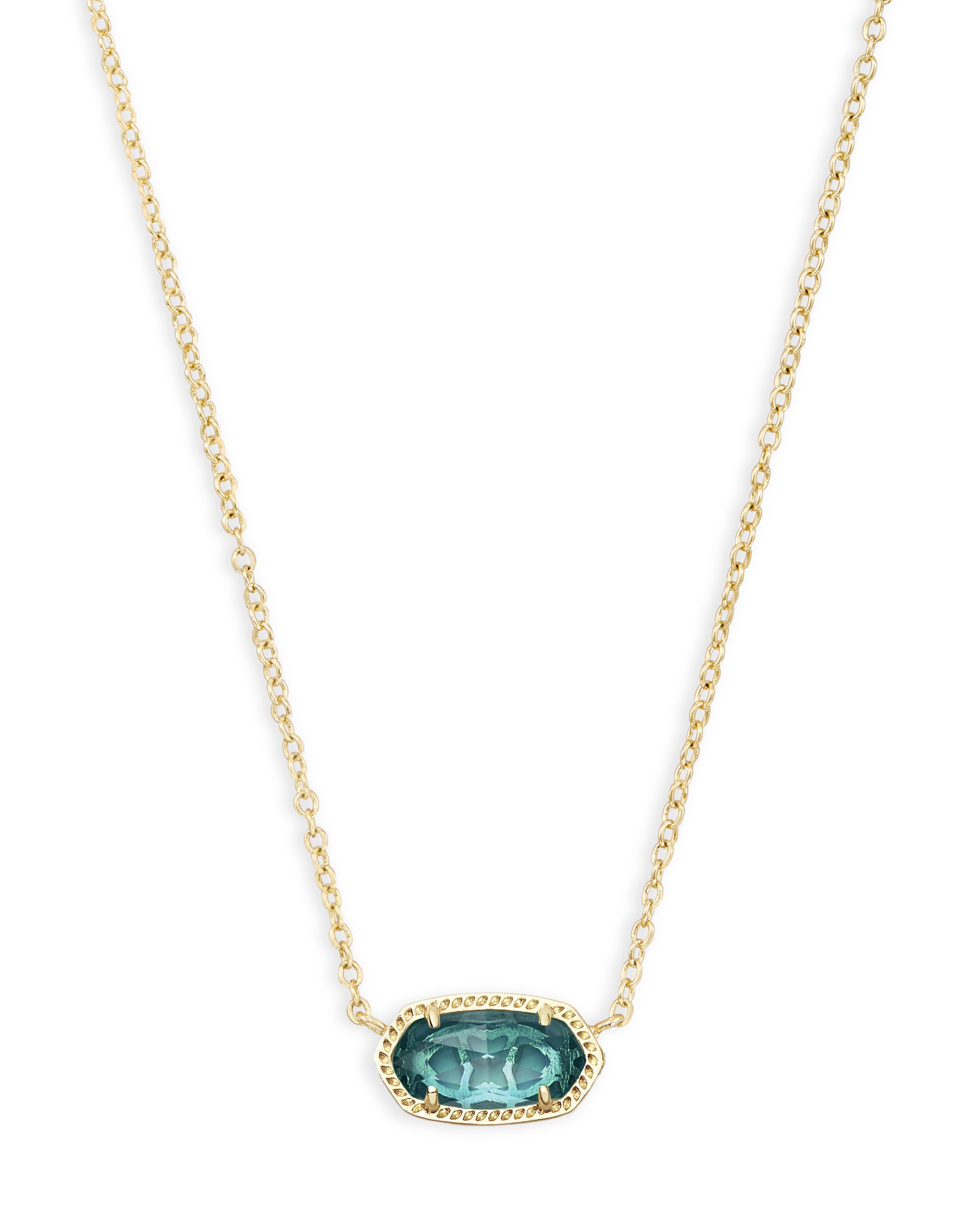 Elisa Necklace London Blue Gold or Silver
