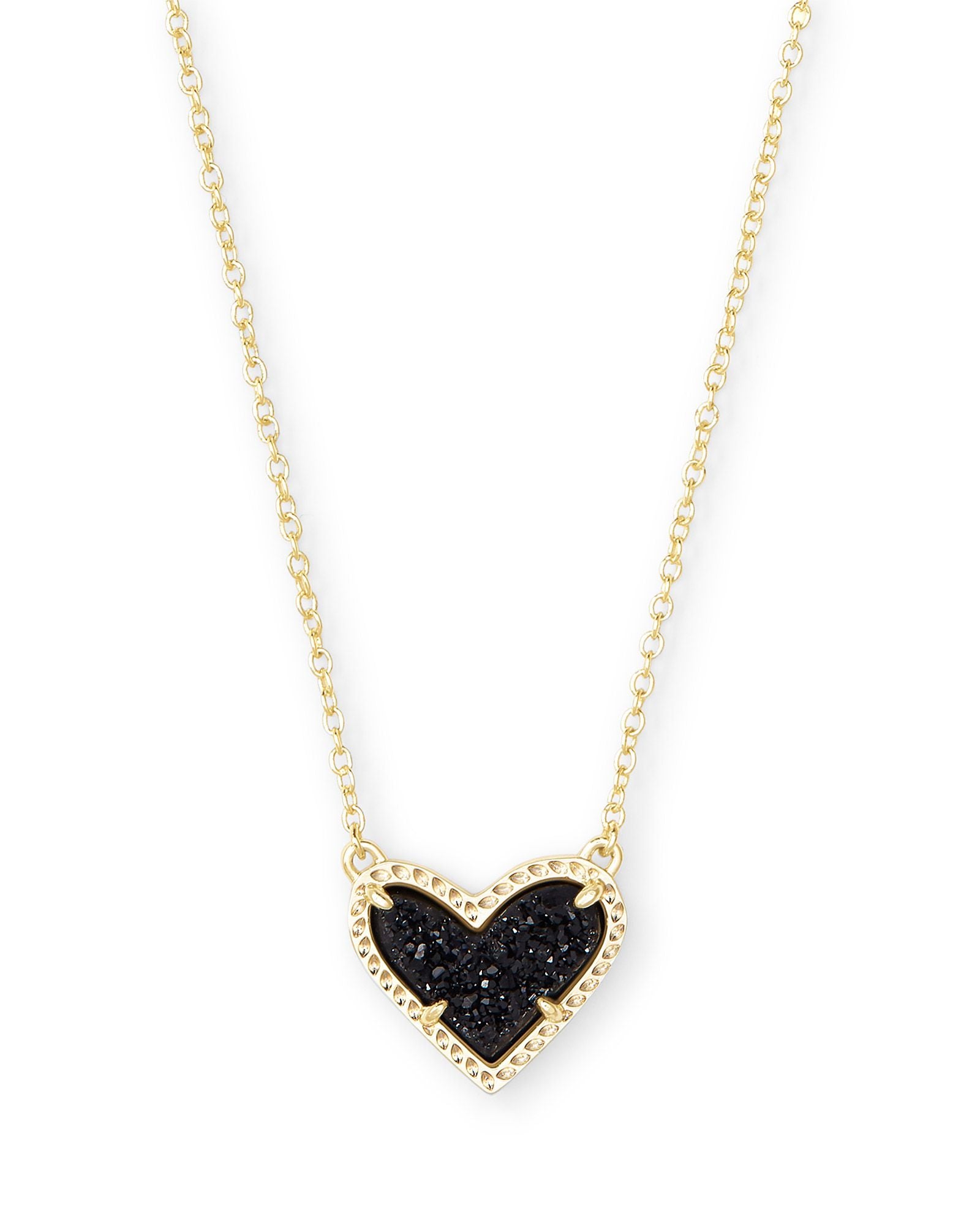 Ari Heart Drusy Necklace - More Colors
