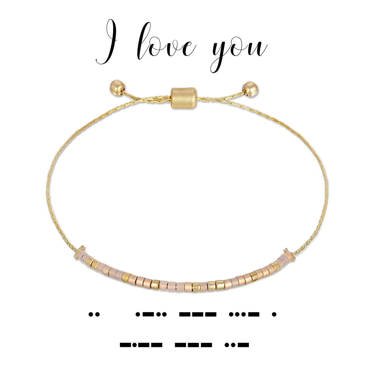 I Love You Dot & Dash Bracelet
