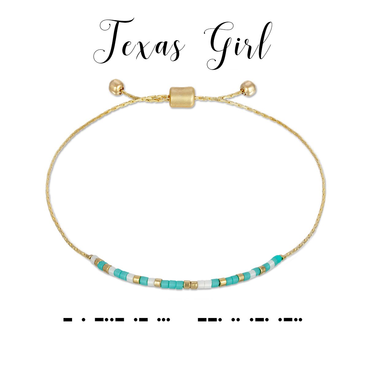 Texas Girl Dot & Dash Bracelet