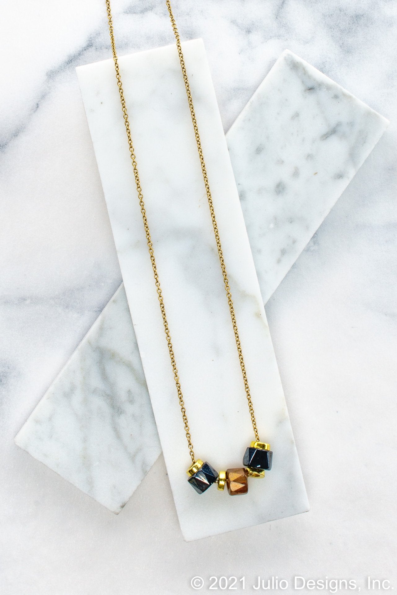 Final Sale Crane Necklace - Brown