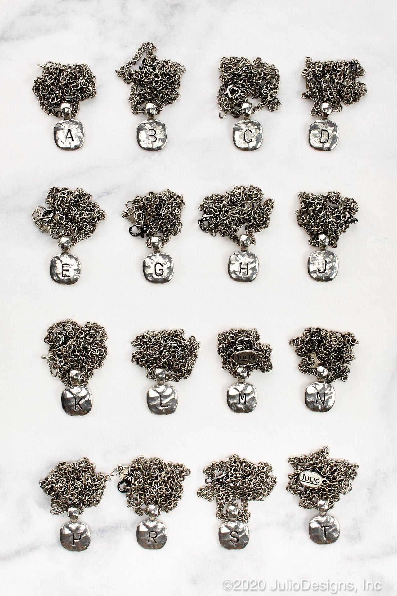 Final Sale Silver Initial Necklace