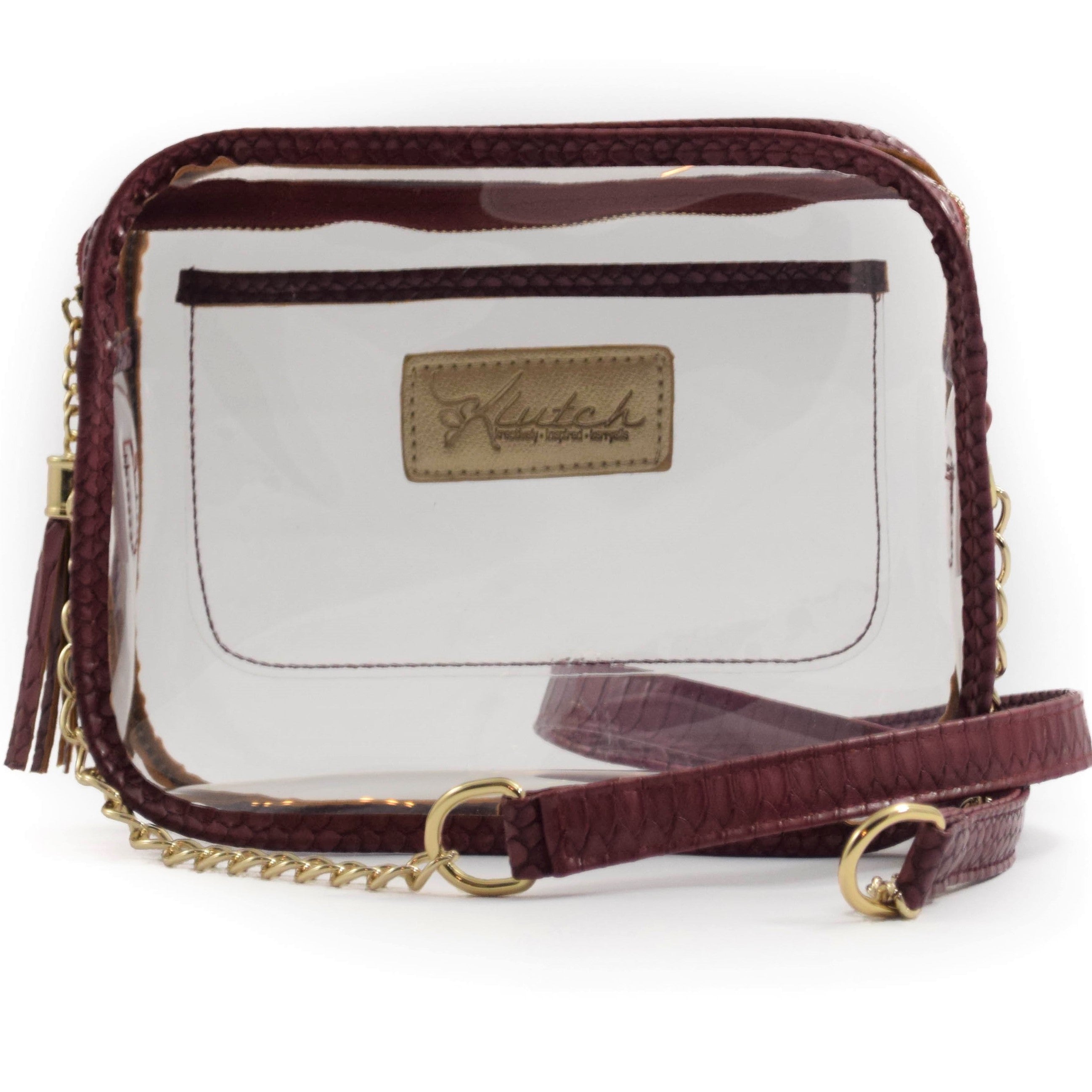 K'Lear Stadium Sightseer Cross Body Maroon