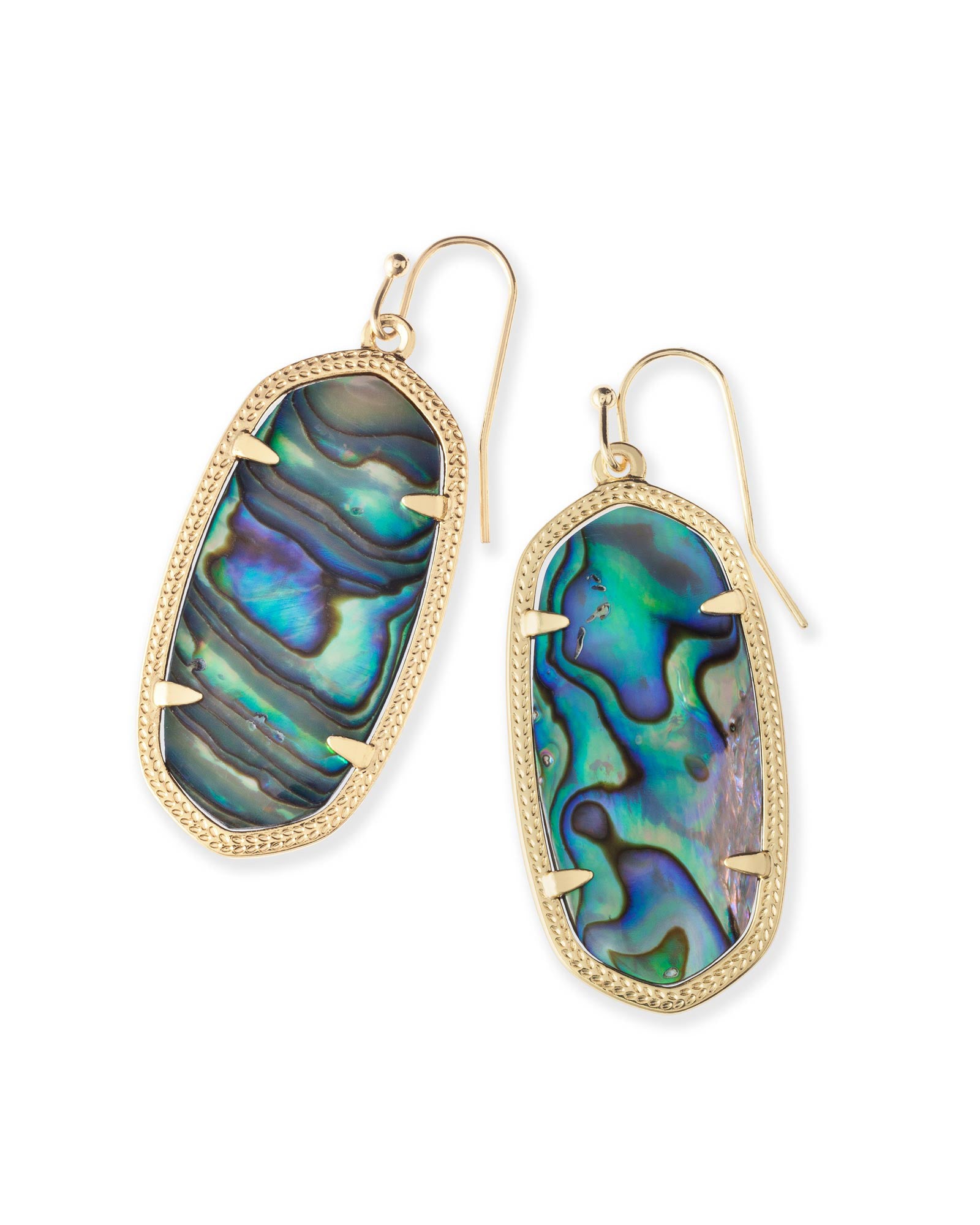 Elle Abalone Earrings - Gold or Silver