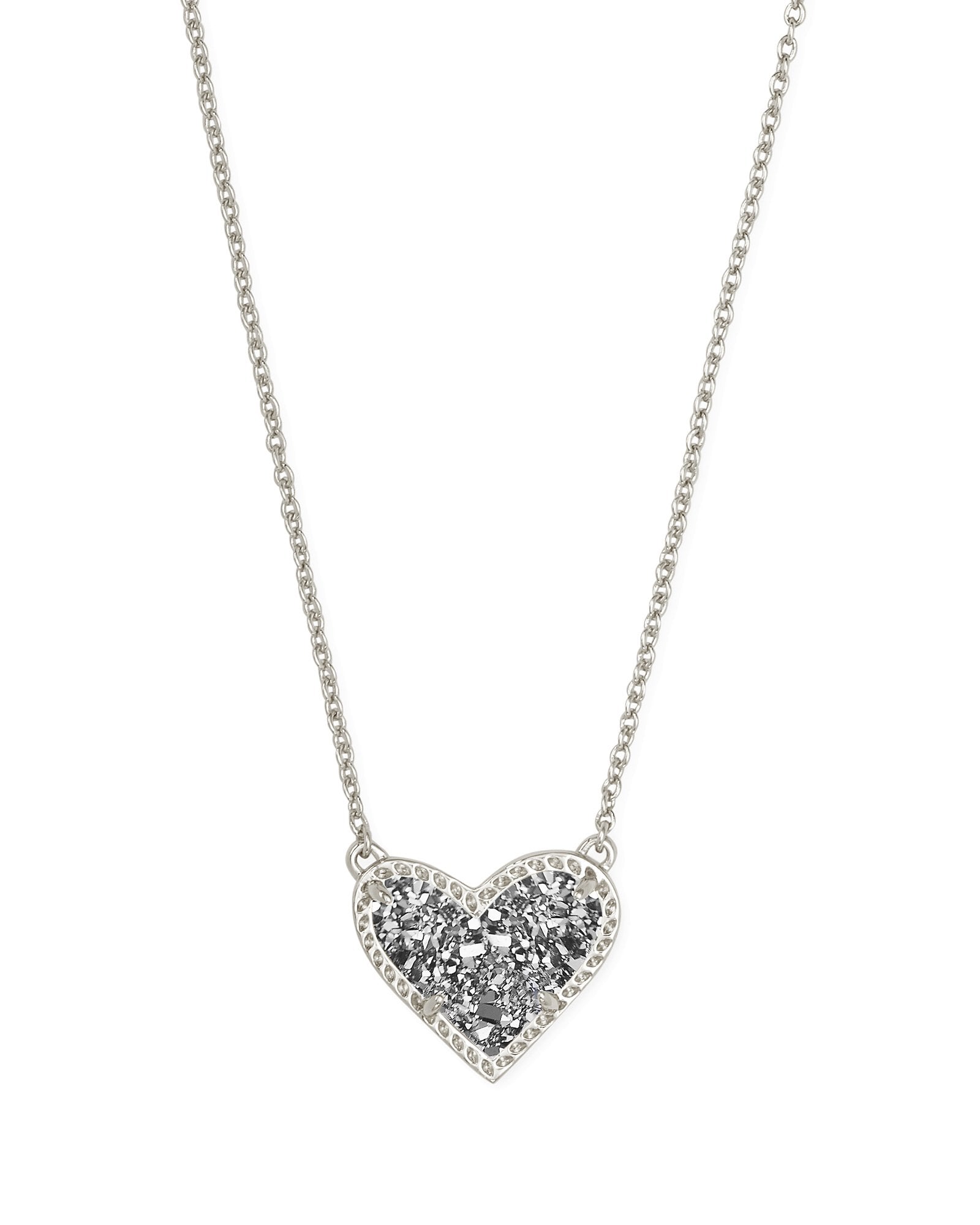Ari Heart Drusy Necklace - More Colors