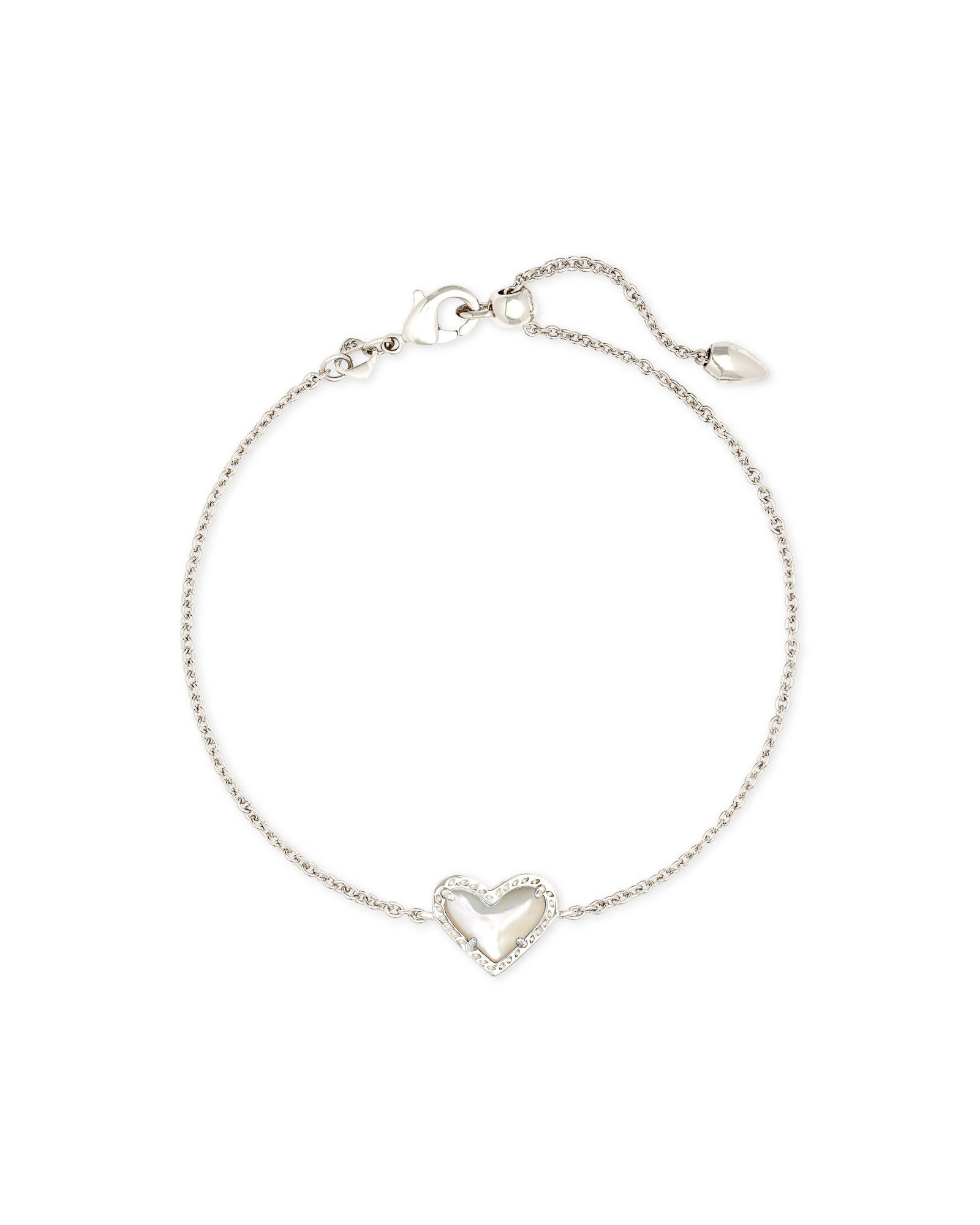 Ari Heart Silver Bracelet Ivory MOP