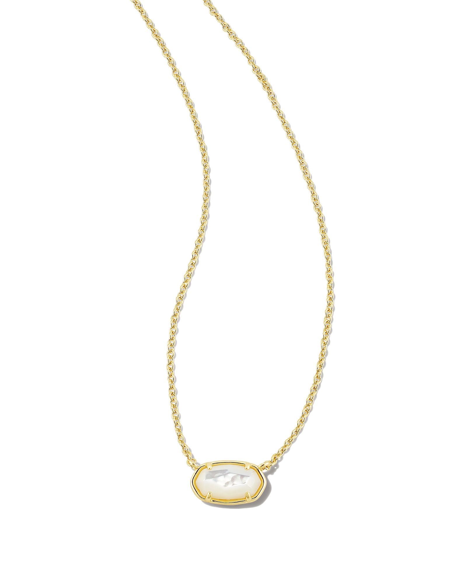 Grayson Short Pendant Necklace Ivory MOP