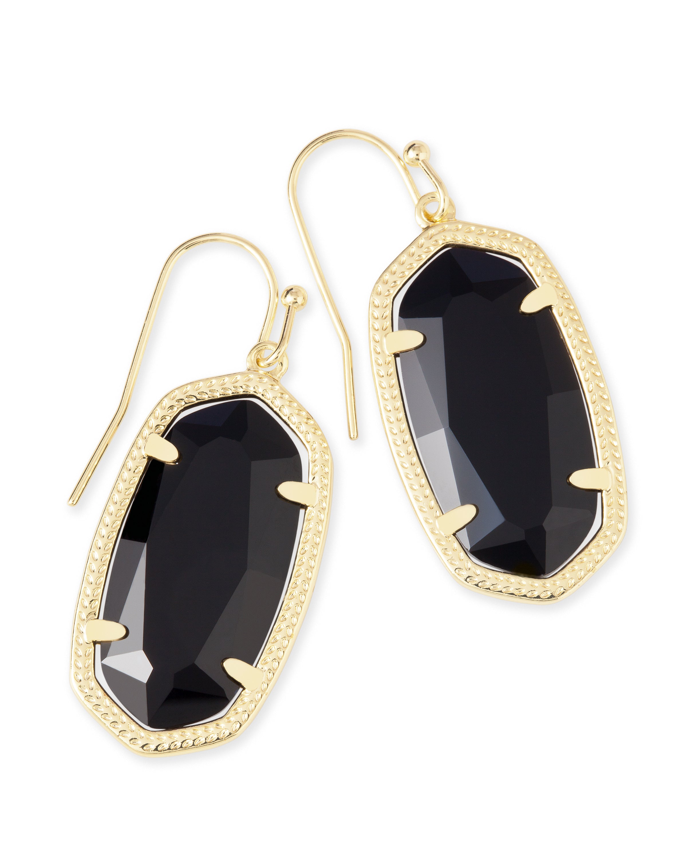 Dani Earrings - Black Silver or Gold
