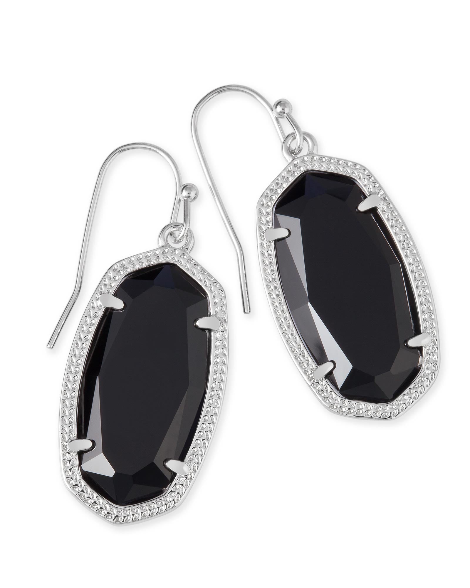 Dani Earrings - Black Silver or Gold