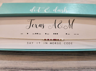 Dot & Dash Jewelry - Necklaces Texas A&M Dot & Dash Necklace
