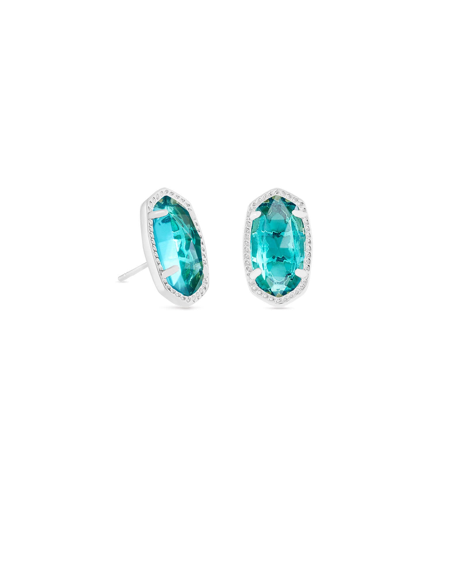 Ellie Stud Earrings London Blue Gold or Silver