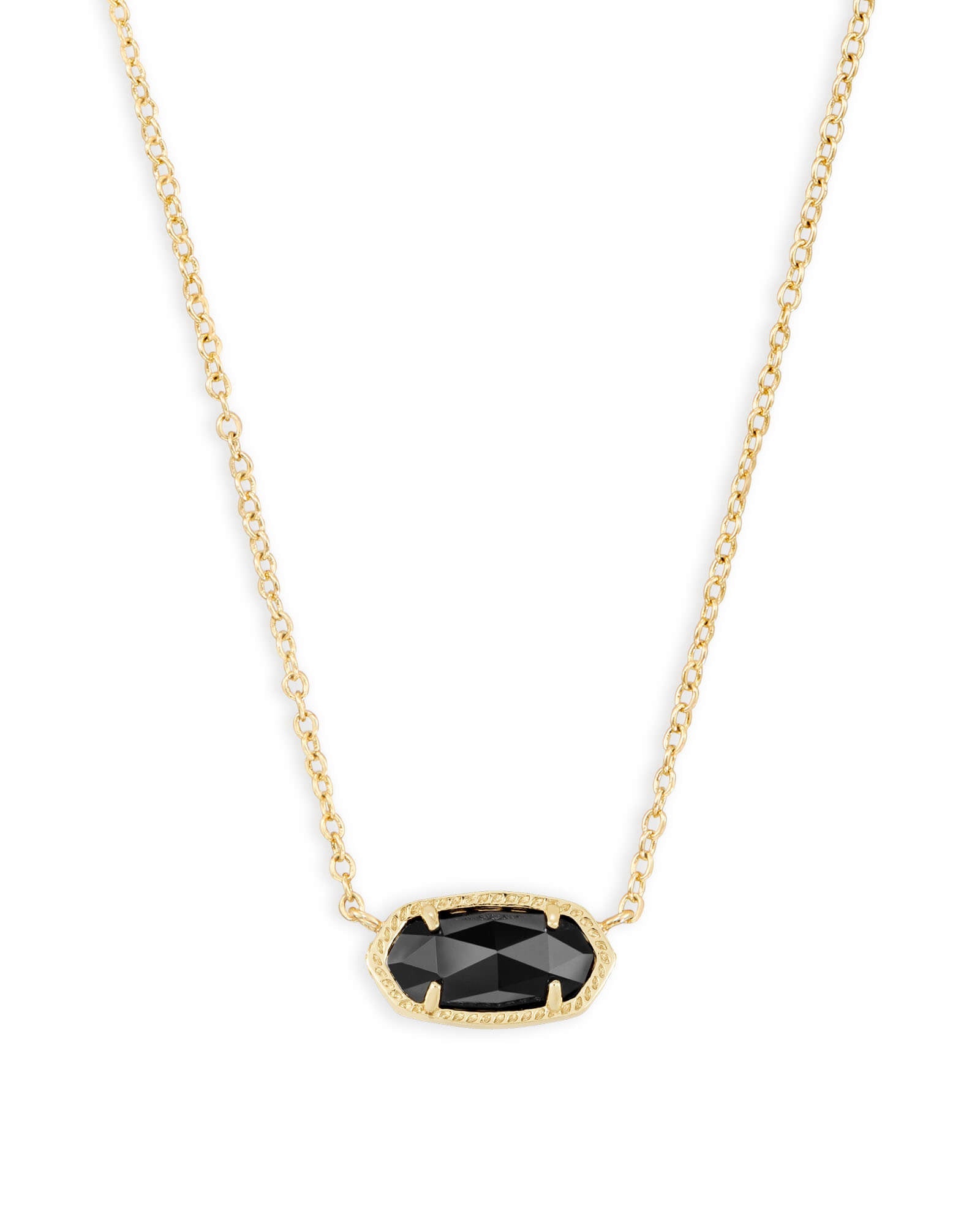 Elisa Necklace Black Gold or Silver