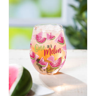 Evergreen Home - Drinkware Stemless Wine Glass One in Melon