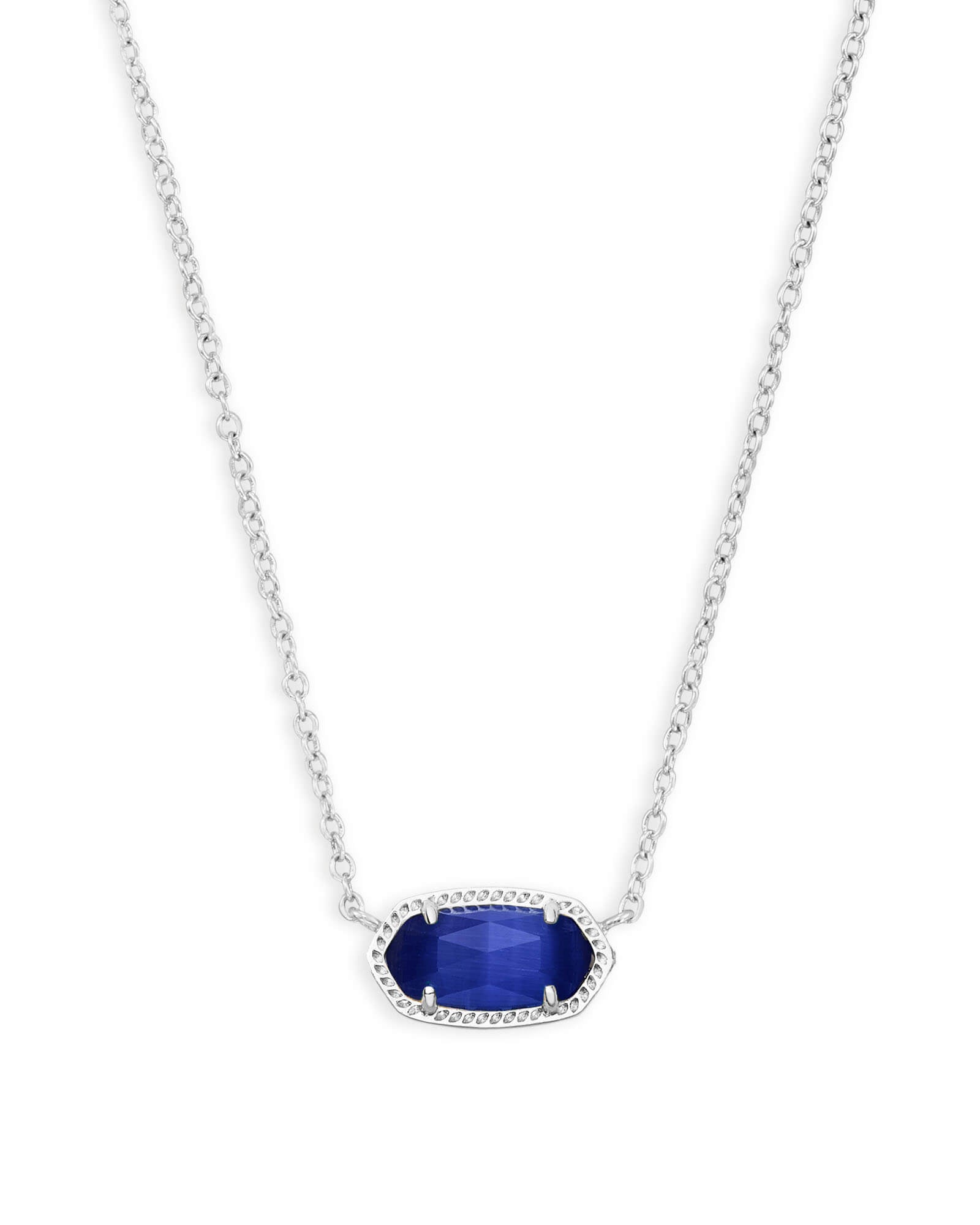 Elisa Pendant Necklace Cobalt Gold or Silver