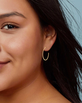 Kendra Scott Jewelry - Earrings Sale Keeley Small Hoop Earrings in Sterling Silver
