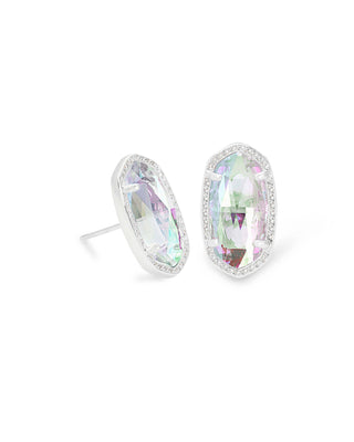 Kendra Scott Jewelry - Earrings Silver Ellie Stud Earrings Dichroic Glass Gold or Silver