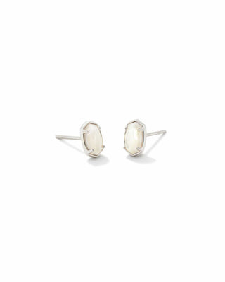 Kendra Scott Jewelry - Earrings Silver Emilie Stud Earrings in White MOP Silver