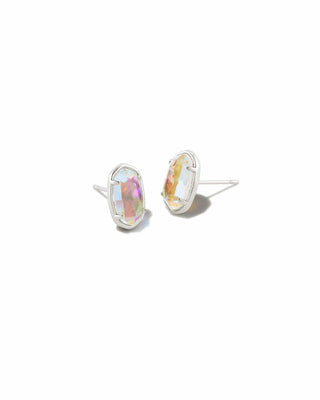 Kendra Scott Jewelry - Earrings Silver Grayson Stud Earrings Dichroic Glass Silver or Gold