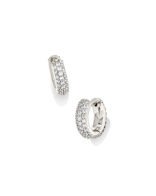 Kendra Scott Jewelry - Earrings Silver Mikki Pave Huggie Earrings Gold or Silver