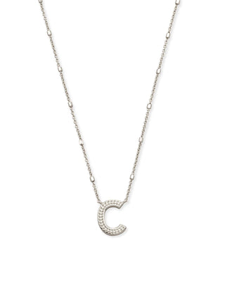 Kendra Scott Jewelry - Necklaces C Letter Pendant Necklace in Silver